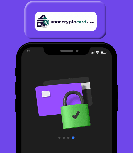 Secure credit card with lock displayed on a smartphone